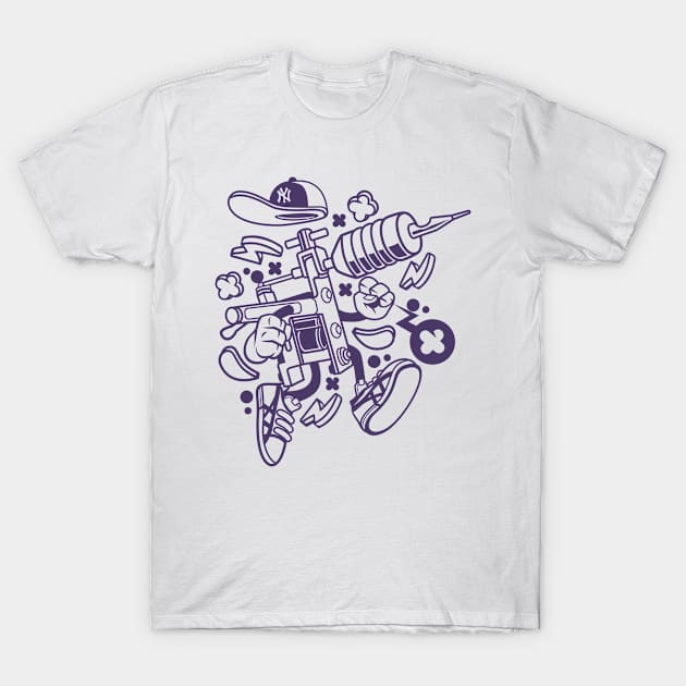 Tattoo Machine T-Shirt by Eoli Studio